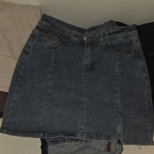 Denim Mini Skirt
